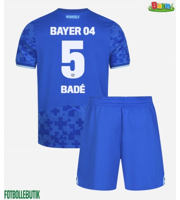 Bayer Leverkusen Loic Bade #5 Tredjeställ Barn 2025-26 Kortärmad (+ Korta byxor)